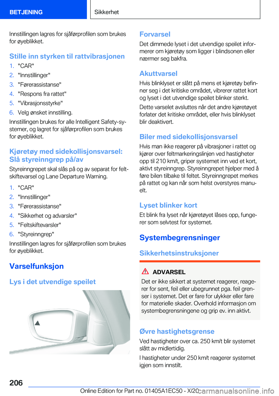 BMW 8 SERIES GRAN COUPE 2021  InstruksjonsbØker (in Norwegian) �I�n�n�s�t�i�l�l�i�n�g�e�n��l�a�g�r�e�s��f�o�r��s�j�å�f�