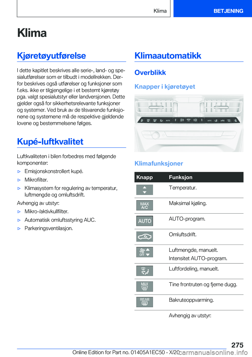 BMW 8 SERIES GRAN COUPE 2021  InstruksjonsbØker (in Norwegian) �K�l�i�m�a�K�j�
