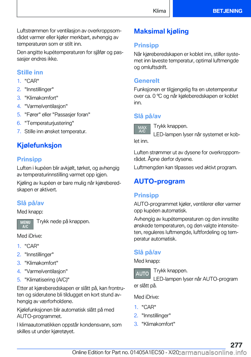 BMW 8 SERIES GRAN COUPE 2021  InstruksjonsbØker (in Norwegian) �L�u�f�t�s�t�r�