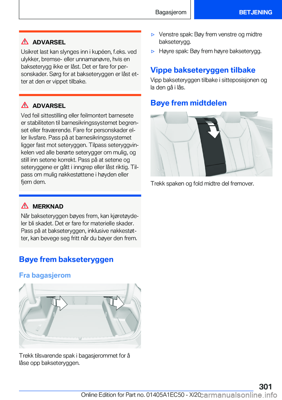 BMW 8 SERIES GRAN COUPE 2021  InstruksjonsbØker (in Norwegian) �A�D�V�A�R�S�E�L
�U�s�i�k�r�e�t��l�a�s�t��k�a�n��s�l�y�n�g�e�s��i�n�n��i��k�u�p�