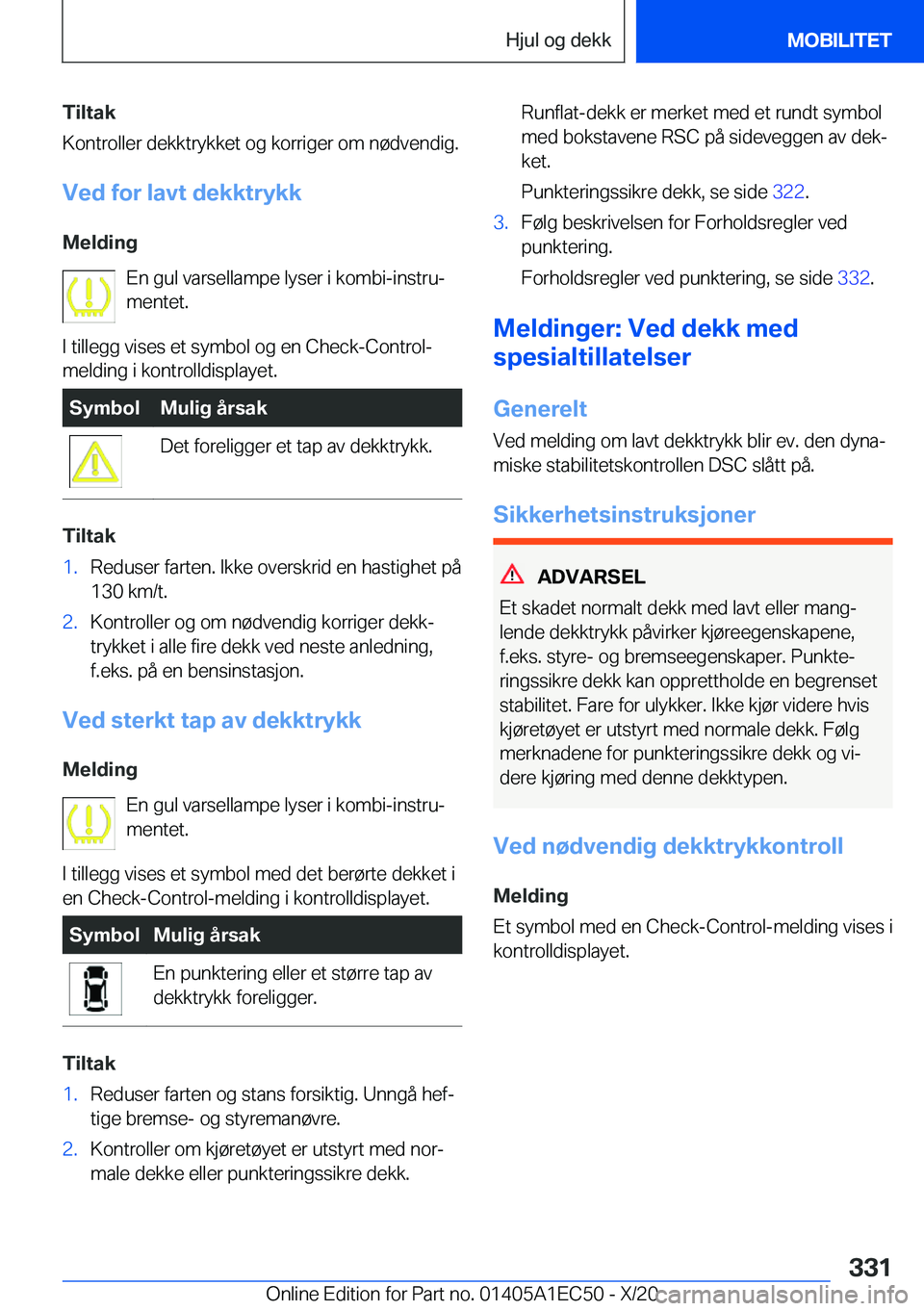 BMW 8 SERIES GRAN COUPE 2021  InstruksjonsbØker (in Norwegian) �T�i�l�t�a�k
�K�o�n�t�r�o�l�l�e�r��d�e�k�k�t�r�y�k�k�e�t��o�g��k�o�r�r�i�g�e�r��o�m��n�