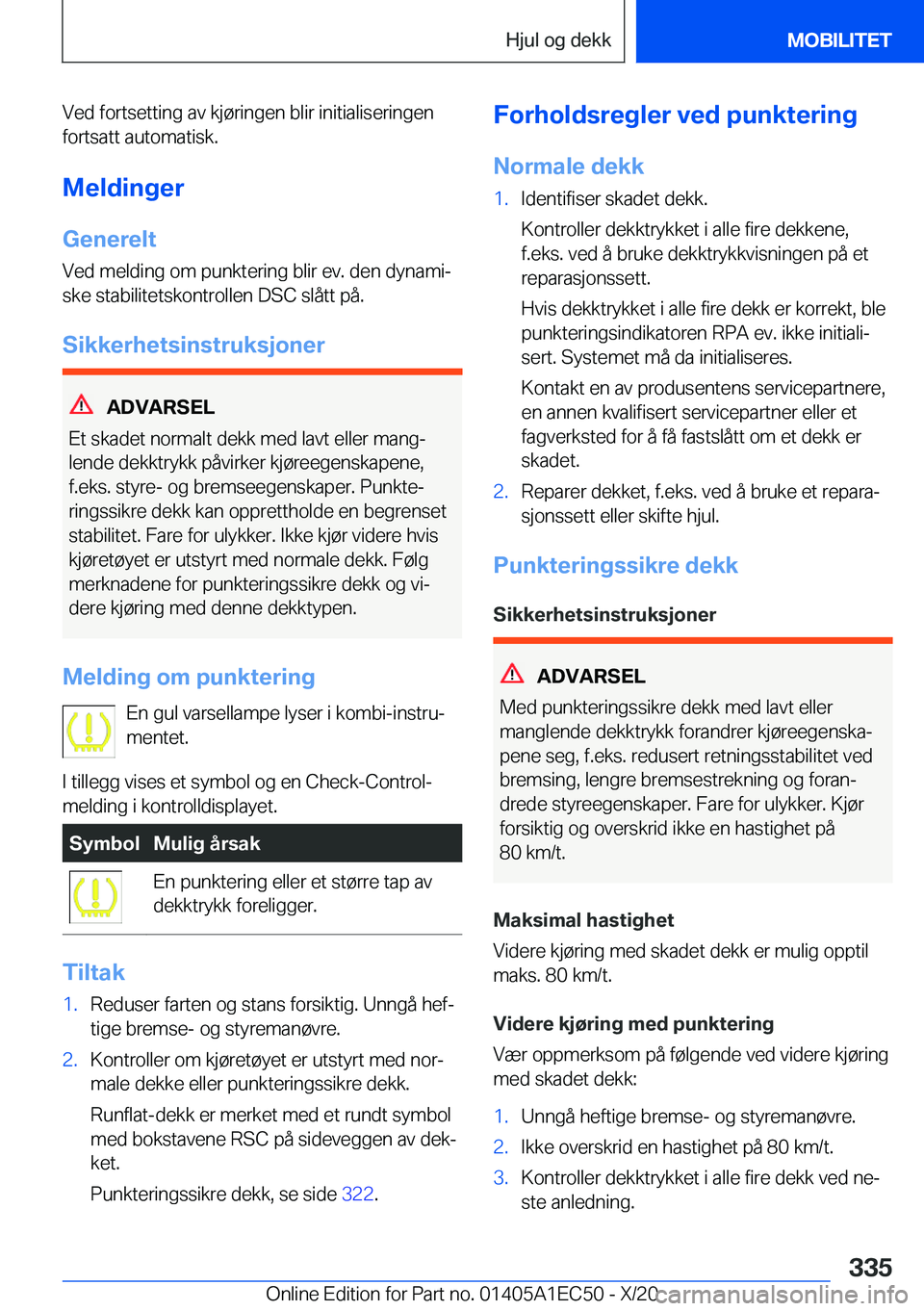 BMW 8 SERIES GRAN COUPE 2021  InstruksjonsbØker (in Norwegian) �V�e�d��f�o�r�t�s�e�t�t�i�n�g��a�v��k�j�