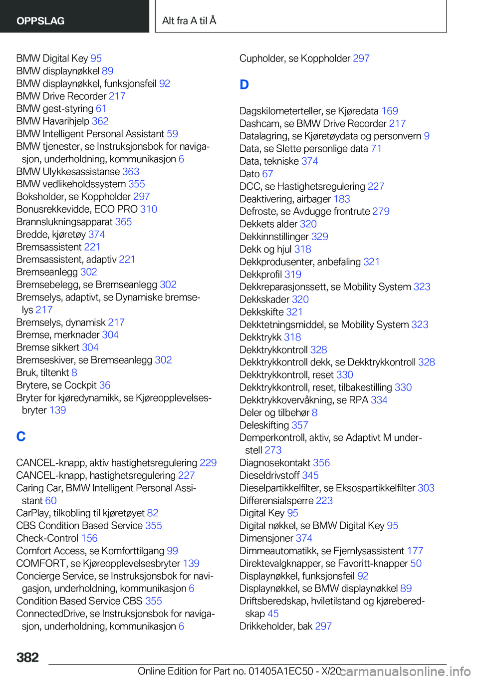 BMW 8 SERIES GRAN COUPE 2021  InstruksjonsbØker (in Norwegian) �B�M�W��D�i�g�i�t�a�l��K�e�y��9�5�
�B�M�W��d�i�s�p�l�a�y�n�