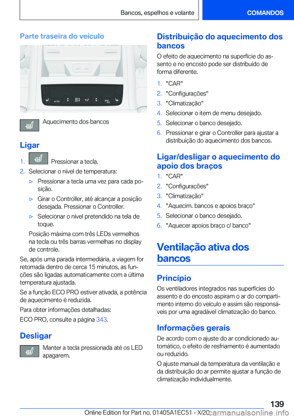 BMW 8 SERIES GRAN COUPE 2021  Manual do condutor (in Portuguese) �P�a�r�t�e��t�r�a�s�e�i�r�a��d�o��v�e�