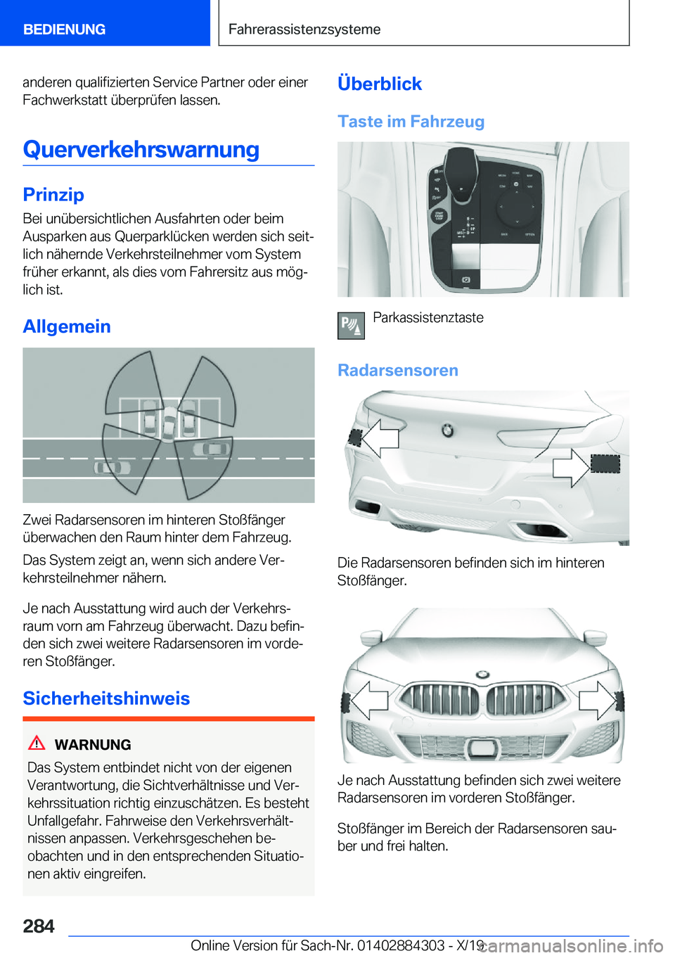BMW 8 SERIES GRAN COUPE 2020  Betriebsanleitungen (in German) �a�n�d�e�r�e�n��q�u�a�l�i�f�i�z�i�e�r�t�e�n��S�e�r�v�i�c�e��P�a�r�t�n�e�r��o�d�e�r��e�i�n�e�r�F�a�c�h�w�e�r�k�s�t�a�t�t��