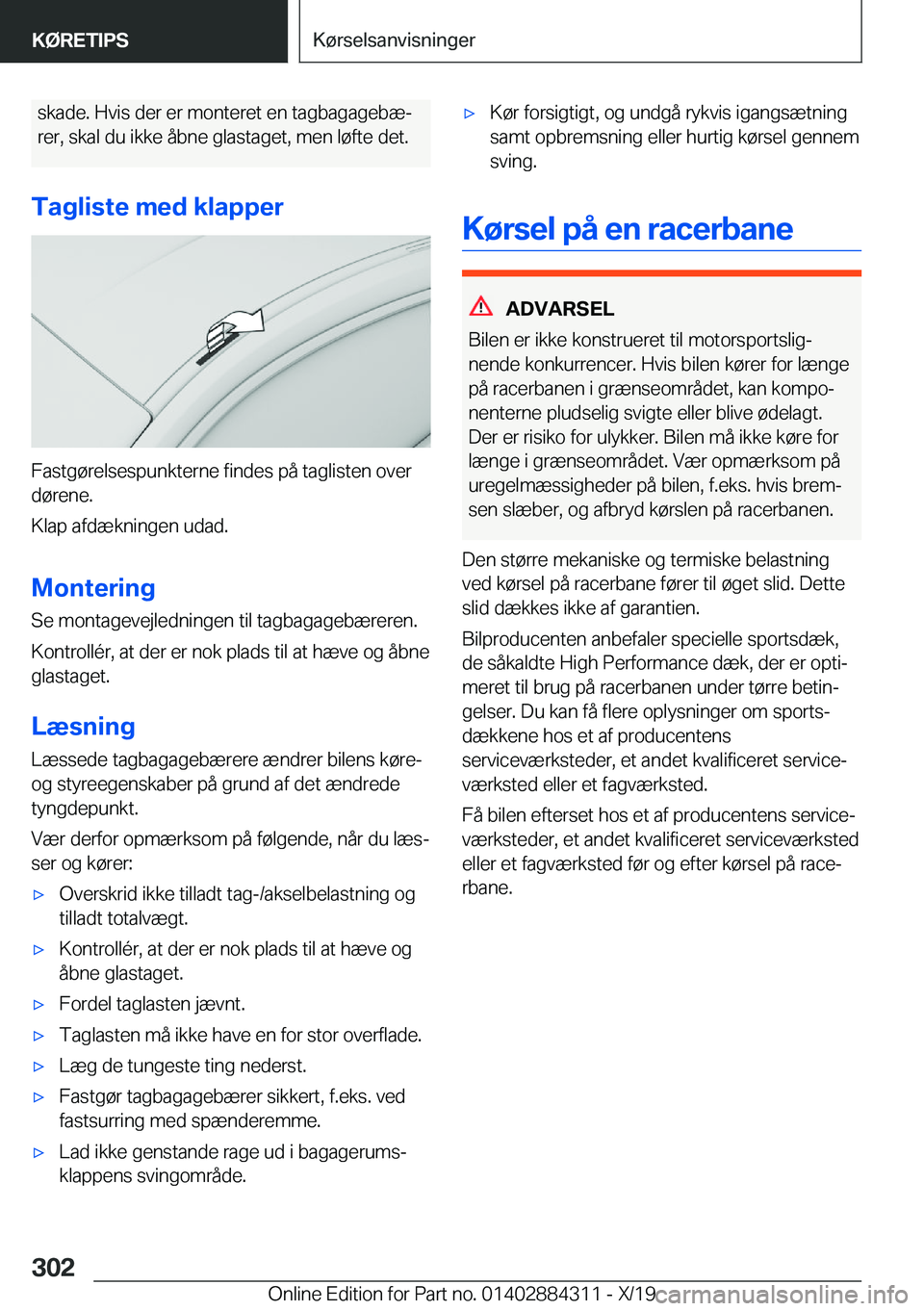 BMW 8 SERIES GRAN COUPE 2020  InstruktionsbØger (in Danish) �s�k�a�d�e�.��H�v�i�s��d�e�r��e�r��m�o�n�t�e�r�e�t��e�n��t�a�g�b�a�g�a�g�e�b�æj�r�e�r�,��s�k�a�l��d�u��i�k�k�e��å�b�n�e��g�l�a�s�t�a�g�e�t�,��m�e�n��l�