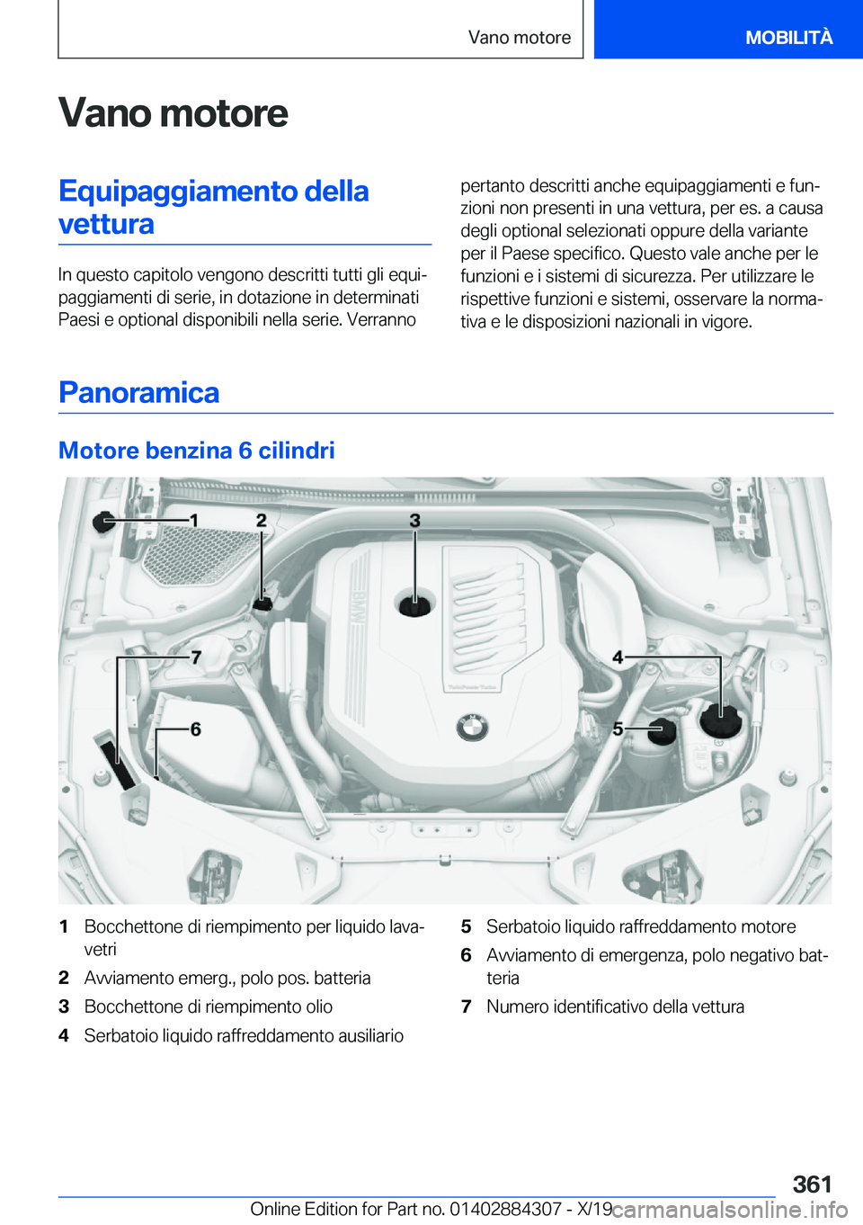 BMW 8 SERIES GRAN COUPE 2020  Libretti Di Uso E manutenzione (in Italian) �V�a�n�o��m�o�t�o�r�e�E�q�u�i�p�a�g�g�i�a�m�e�n�t�o��d�e�l�l�a�v�e�t�t�u�r�a
�I�n��q�u�e�s�t�o��c�a�p�i�t�o�l�o��v�e�n�g�o�n�o��d�e�s�c�r�i�t�t�i��t�u�t�t�i��g�l�i��e�q�u�iª
�p�a�g�g�i�a�m�