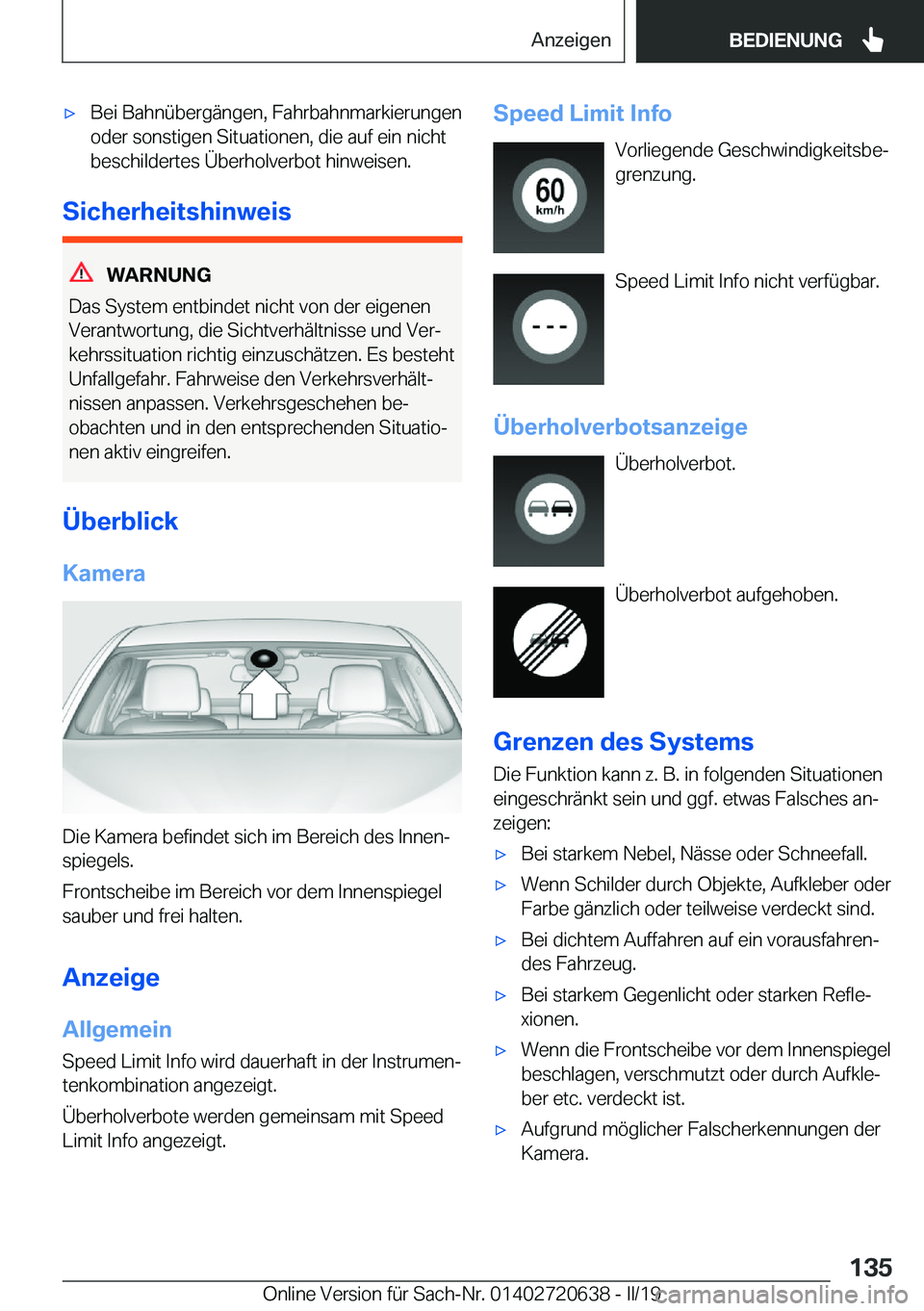 BMW M2 2020  Betriebsanleitungen (in German) 'x�B�e�i��B�a�h�n�
