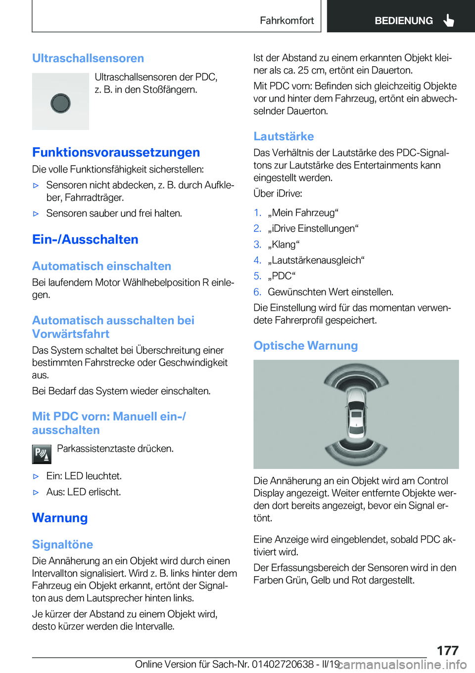 BMW M2 2020  Betriebsanleitungen (in German) �U�l�t�r�a�s�c�h�a�l�l�s�e�n�s�o�r�e�n�U�l�t�r�a�s�c�h�a�l�l�s�e�n�s�o�r�e�n��d�e�r��P�D�C�,
�z�.��B�.��i�n��d�e�n��S�t�o�