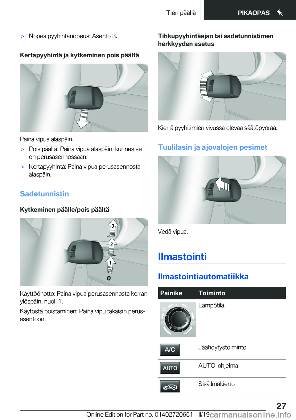BMW M2 2020  Omistajan Käsikirja (in Finnish) 'x�N�o�p�e�a��p�y�y�h�i�n�t�