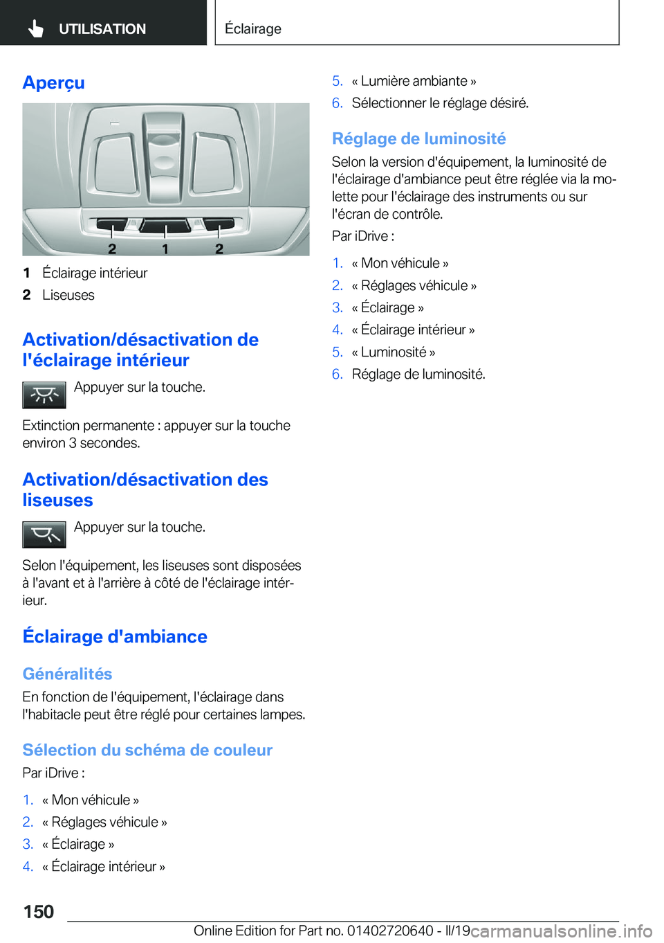 BMW M2 2020  Notices Demploi (in French) �A�p�e�r�ç�u�1�