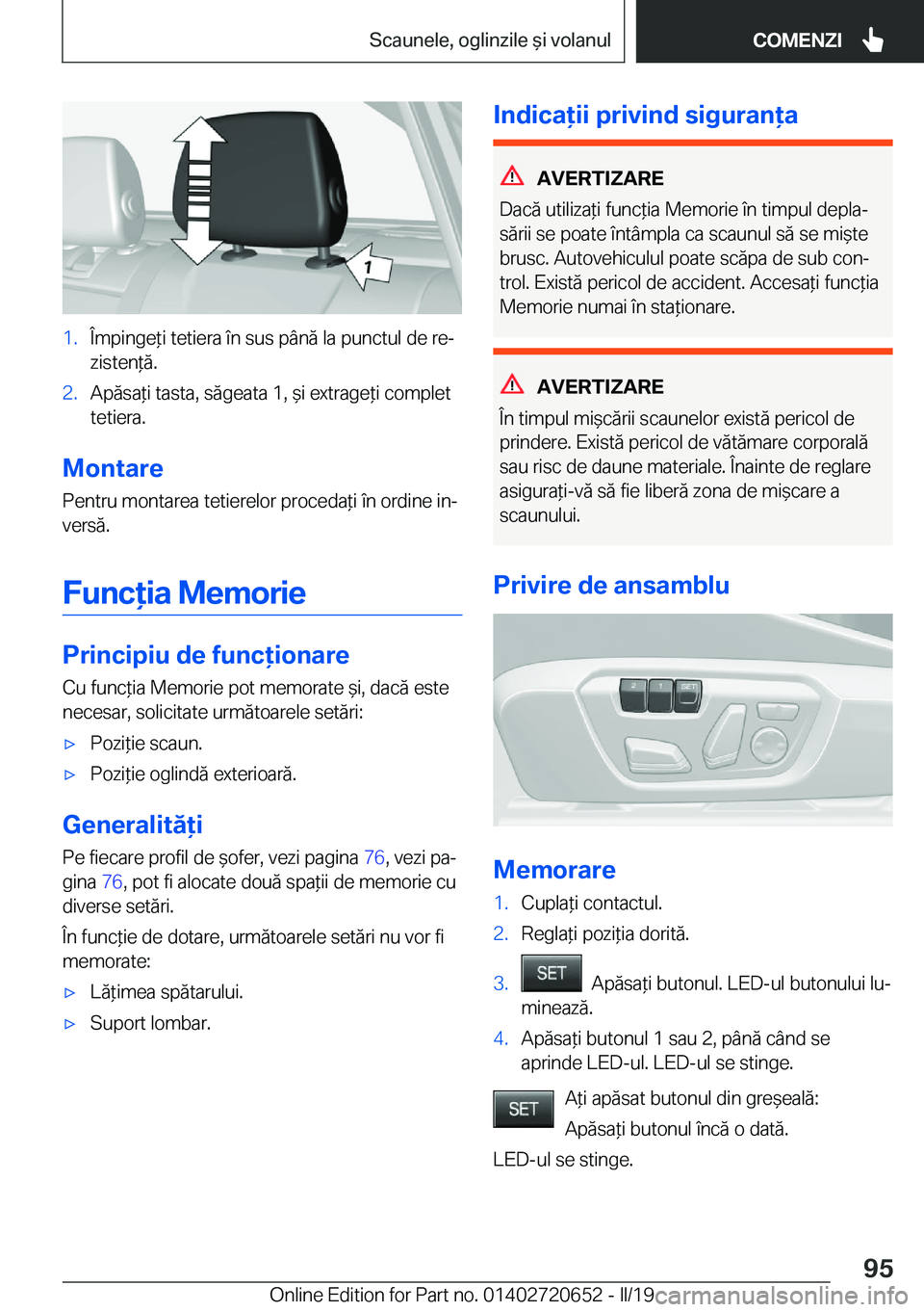 BMW M2 2020  Ghiduri De Utilizare (in Romanian) �1�.�