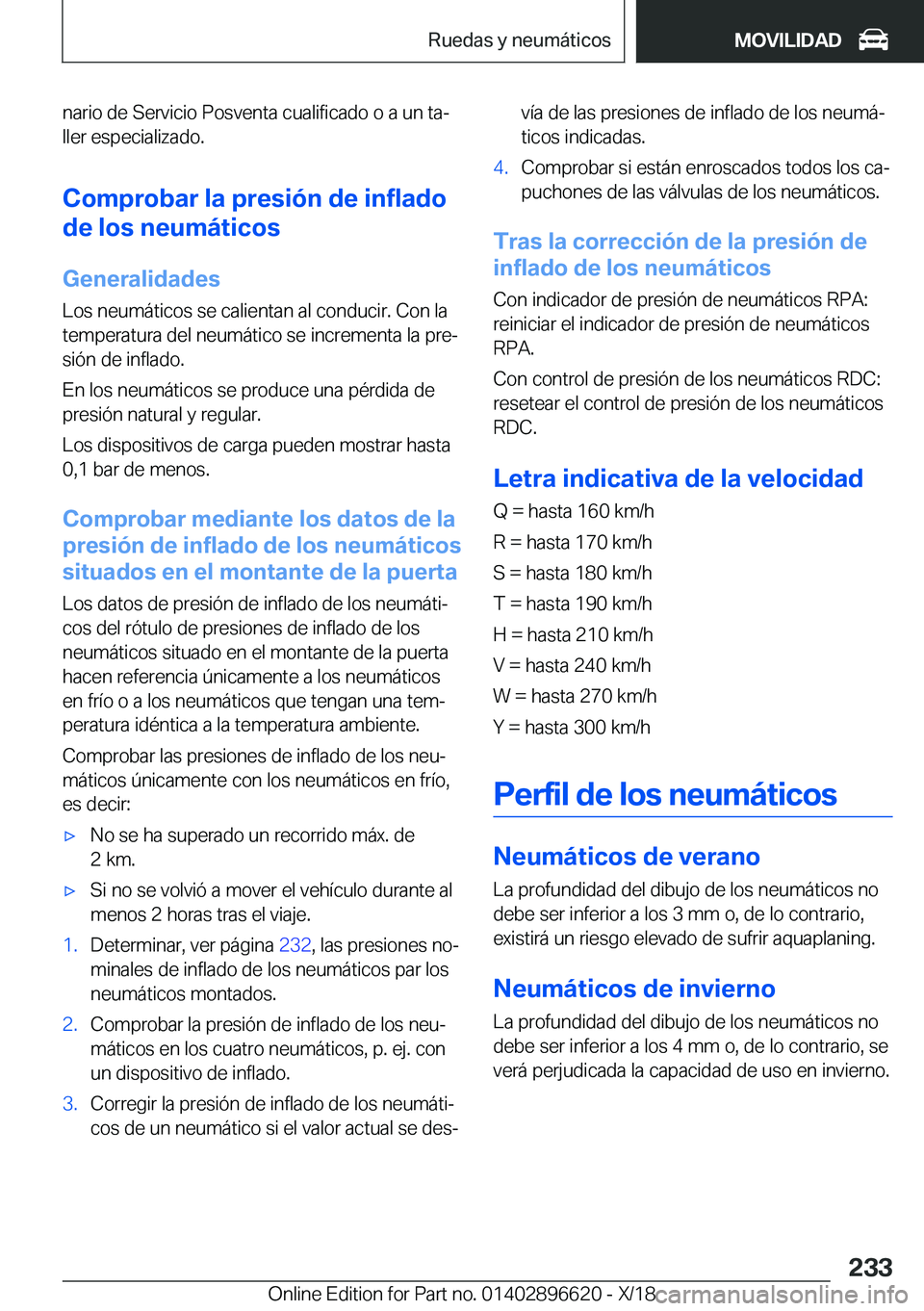 BMW M2 2019  Manuales de Empleo (in Spanish) �n�a�r�i�o��d�e��S�e�r�v�i�c�i�o��P�o�s�v�e�n�t�a��c�u�a�l�i�f�i�c�a�d�o��o��a��u�n��t�aª�l�l�e�r��e�s�p�e�c�i�a�l�i�z�a�d�o�.
�C�o�m�p�r�o�b�a�r��l�a��p�r�e�s�i�
