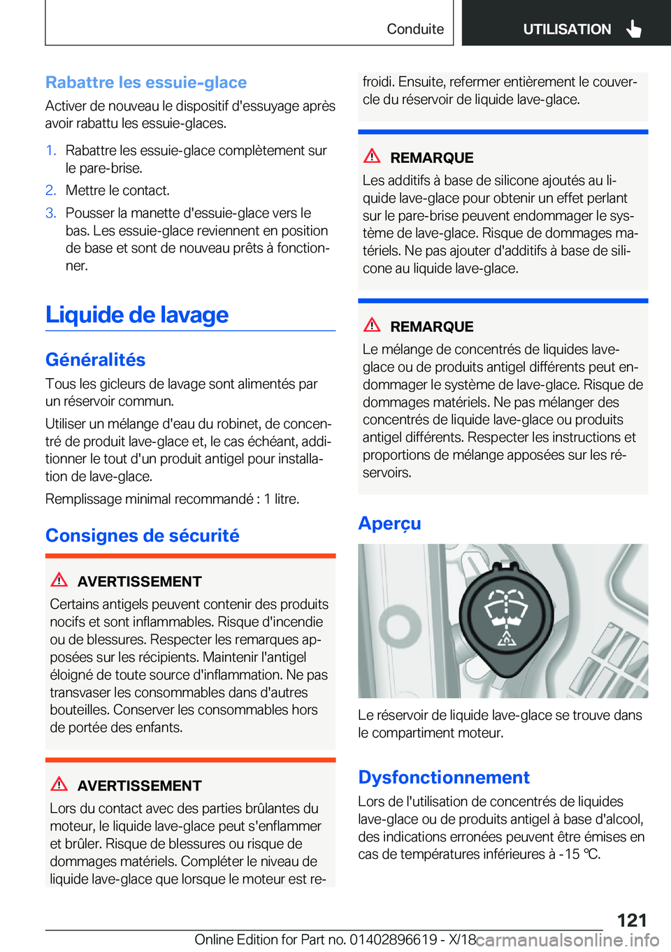 BMW M2 2019  Notices Demploi (in French) �R�a�b�a�t�t�r�e��l�e�s��e�s�s�u�i�e�-�g�l�a�c�e
�A�c�t�i�v�e�r��d�e��n�o�u�v�e�a�u��l�e��d�i�s�p�o�s�i�t�i�f��d�'�e�s�s�u�y�a�g�e��a�p�r�è�s
�a�v�o�i�r��r�a�b�a�t�t�u��l�e�s��e�s�s�u�