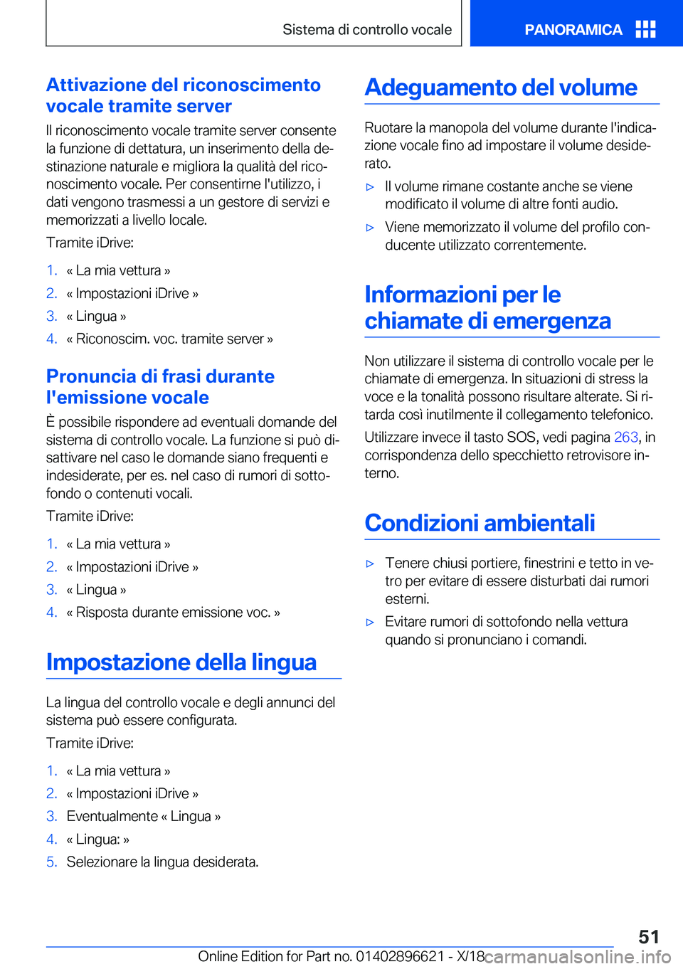 BMW M2 2019  Libretti Di Uso E manutenzione (in Italian) �A�t�t�i�v�a�z�i�o�n�e��d�e�l��r�i�c�o�n�o�s�c�i�m�e�n�t�o
�v�o�c�a�l�e��t�r�a�m�i�t�e��s�e�r�v�e�r
�I�l��r�i�c�o�n�o�s�c�i�m�e�n�t�o��v�o�c�a�l�e��t�r�a�m�i�t�e��s�e�r�v�e�r��c�o�n�s�e�n�t�e