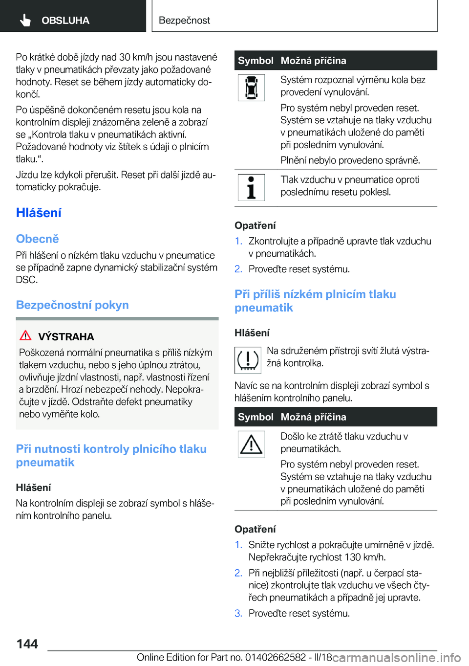 BMW M2 2018  Návod na použití (in Czech) �P�o� �k�r�