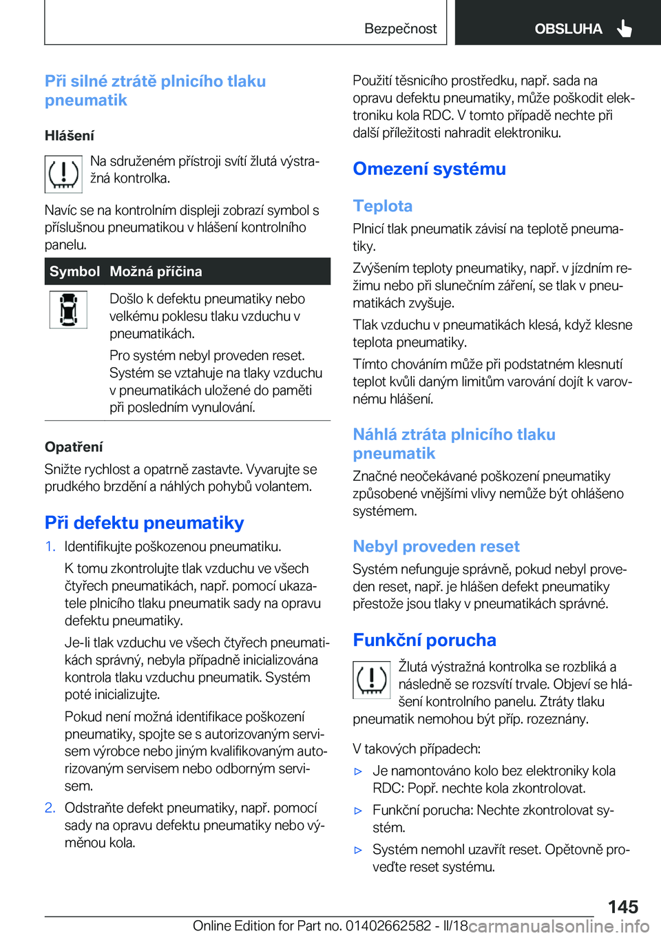 BMW M2 2018  Návod na použití (in Czech) �P�i��s�i�l�n�