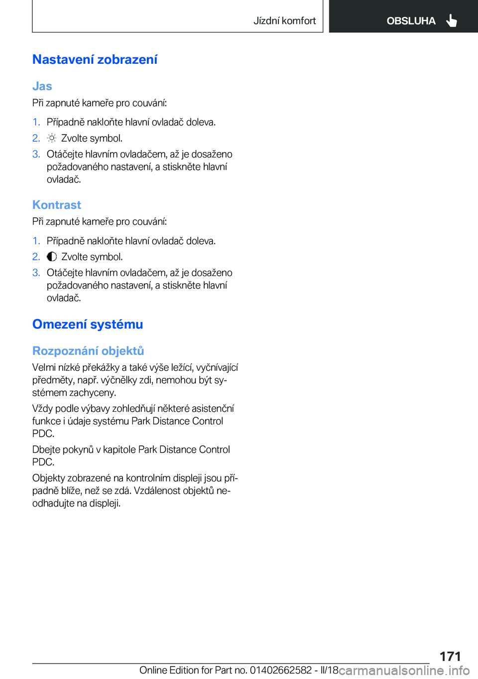 BMW M2 2018  Návod na použití (in Czech) �N�a�s�t�a�v�e�n�