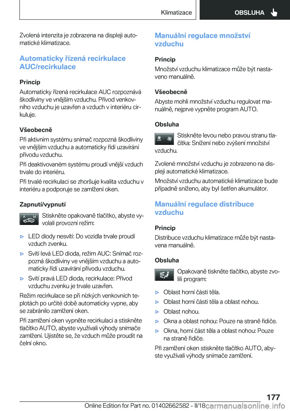 BMW M2 2018  Návod na použití (in Czech) �Z�v�o�l�e�n�