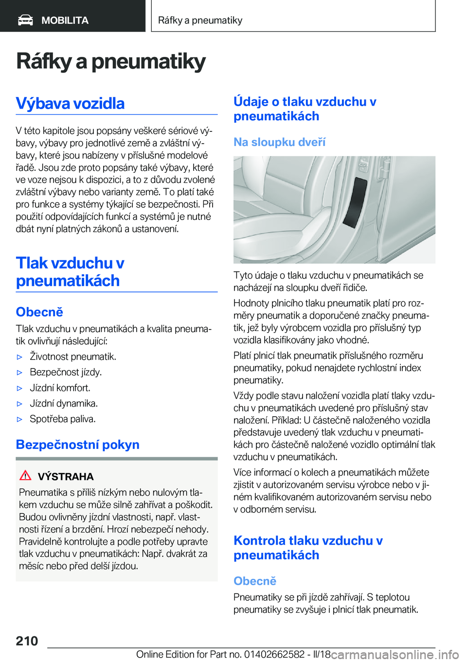 BMW M2 2018  Návod na použití (in Czech) �R�