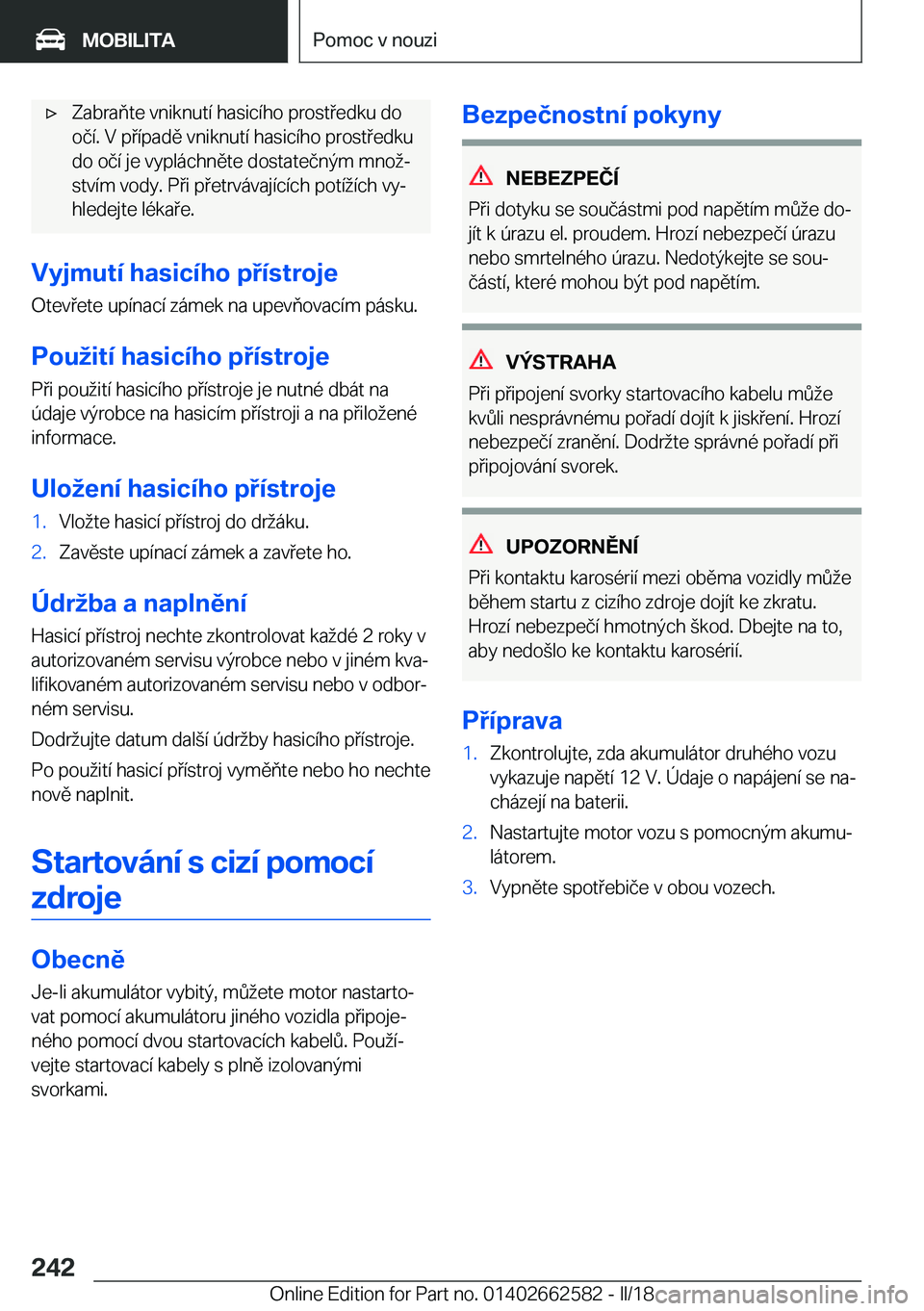 BMW M2 2018  Návod na použití (in Czech) 'x�Z�a�b�r�a�