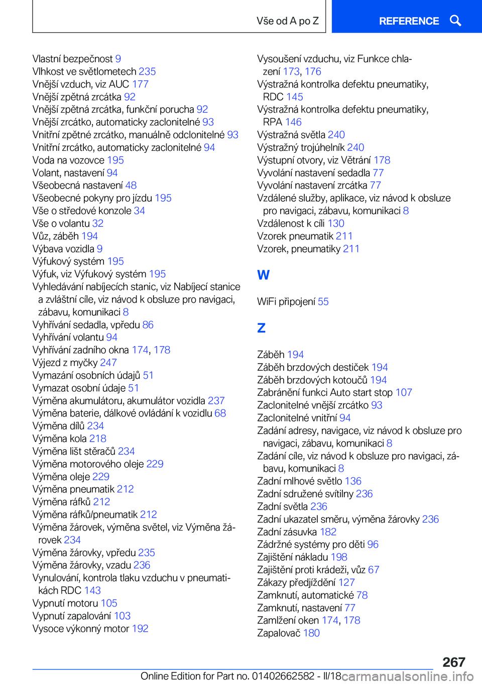 BMW M2 2018  Návod na použití (in Czech) �V�l�a�s�t�n�