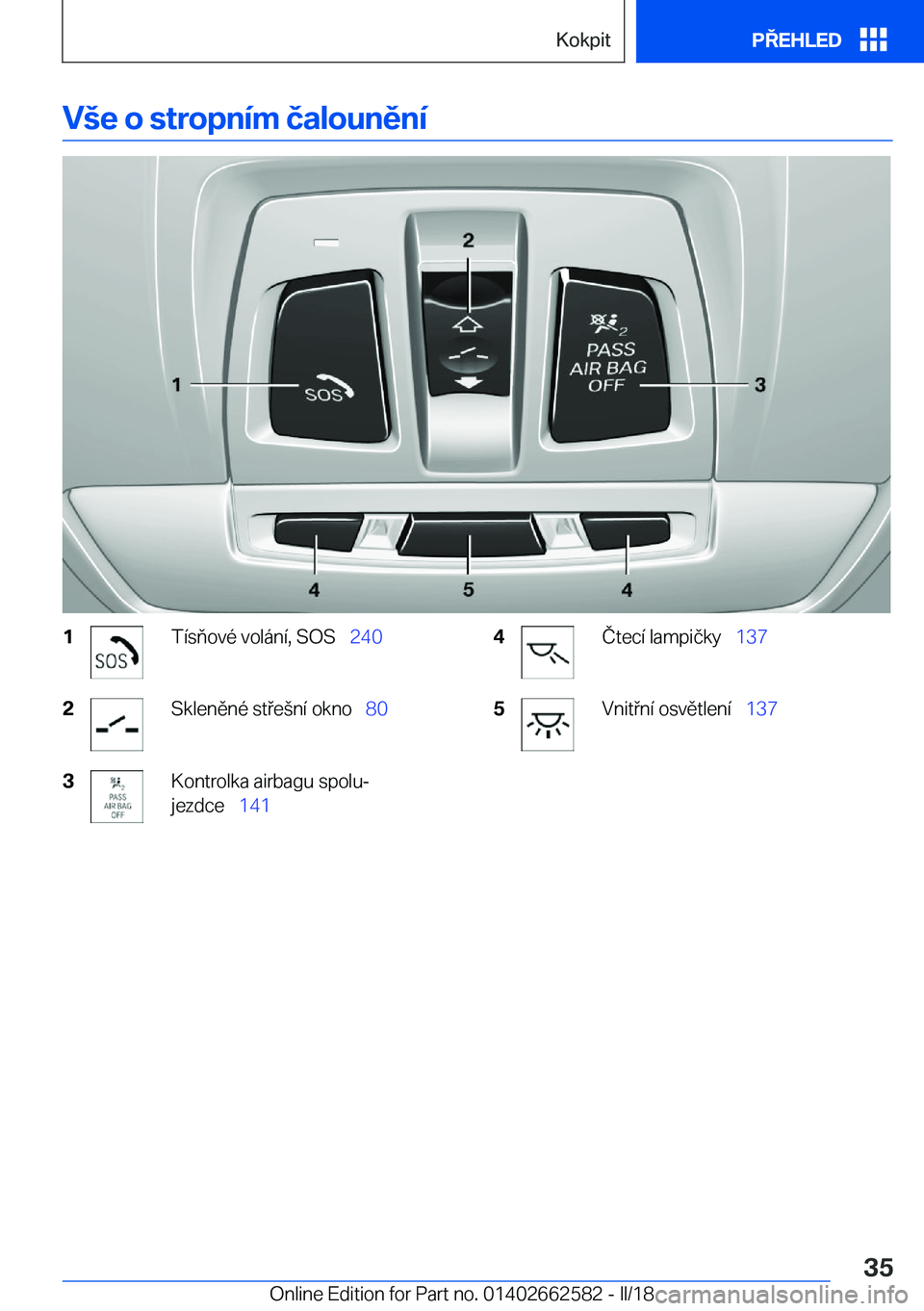 BMW M2 2018  Návod na použití (in Czech) �V	�e��o��s�t�r�o�p�n�