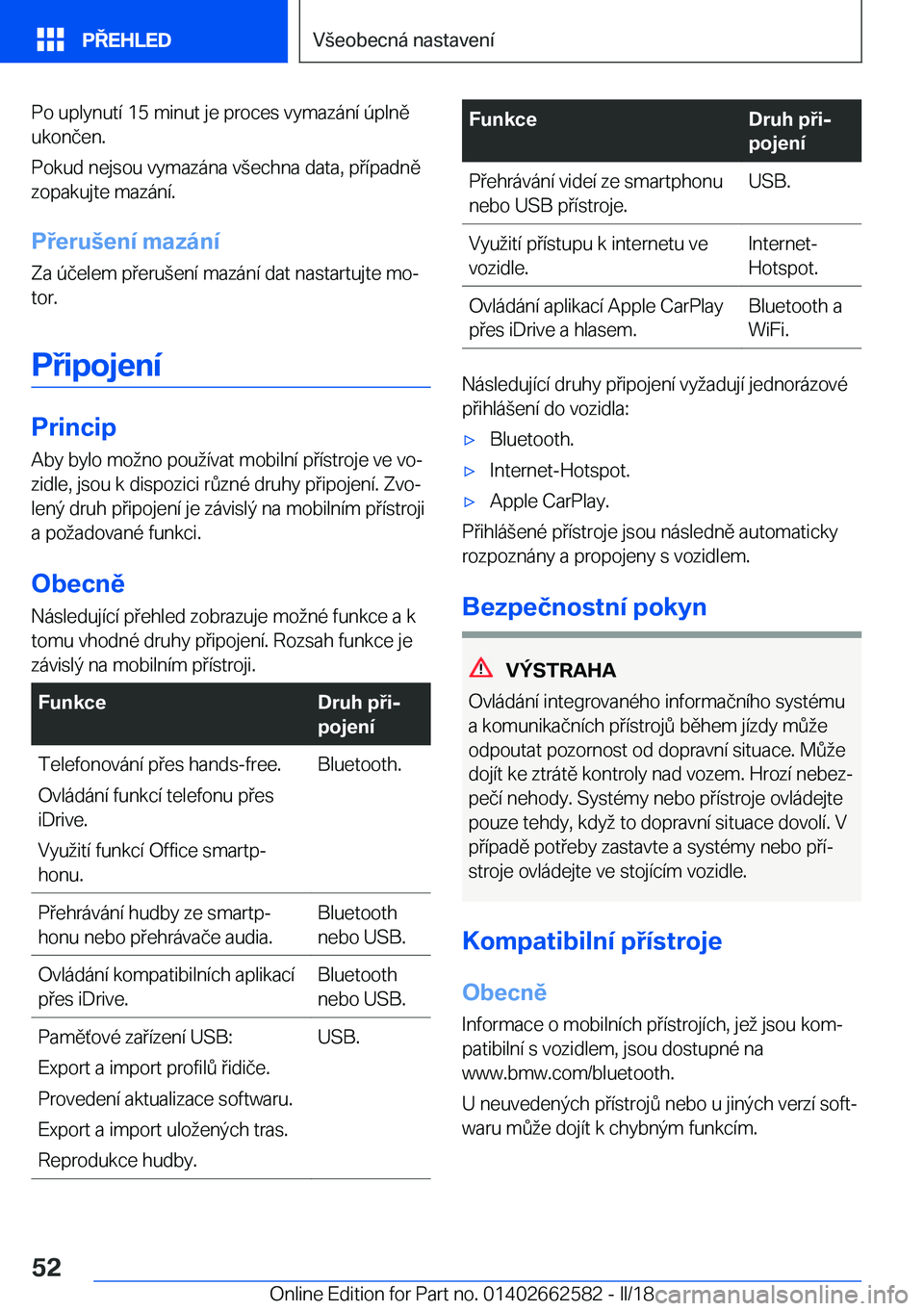 BMW M2 2018  Návod na použití (in Czech) �P�o� �u�p�l�y�n�u�t�