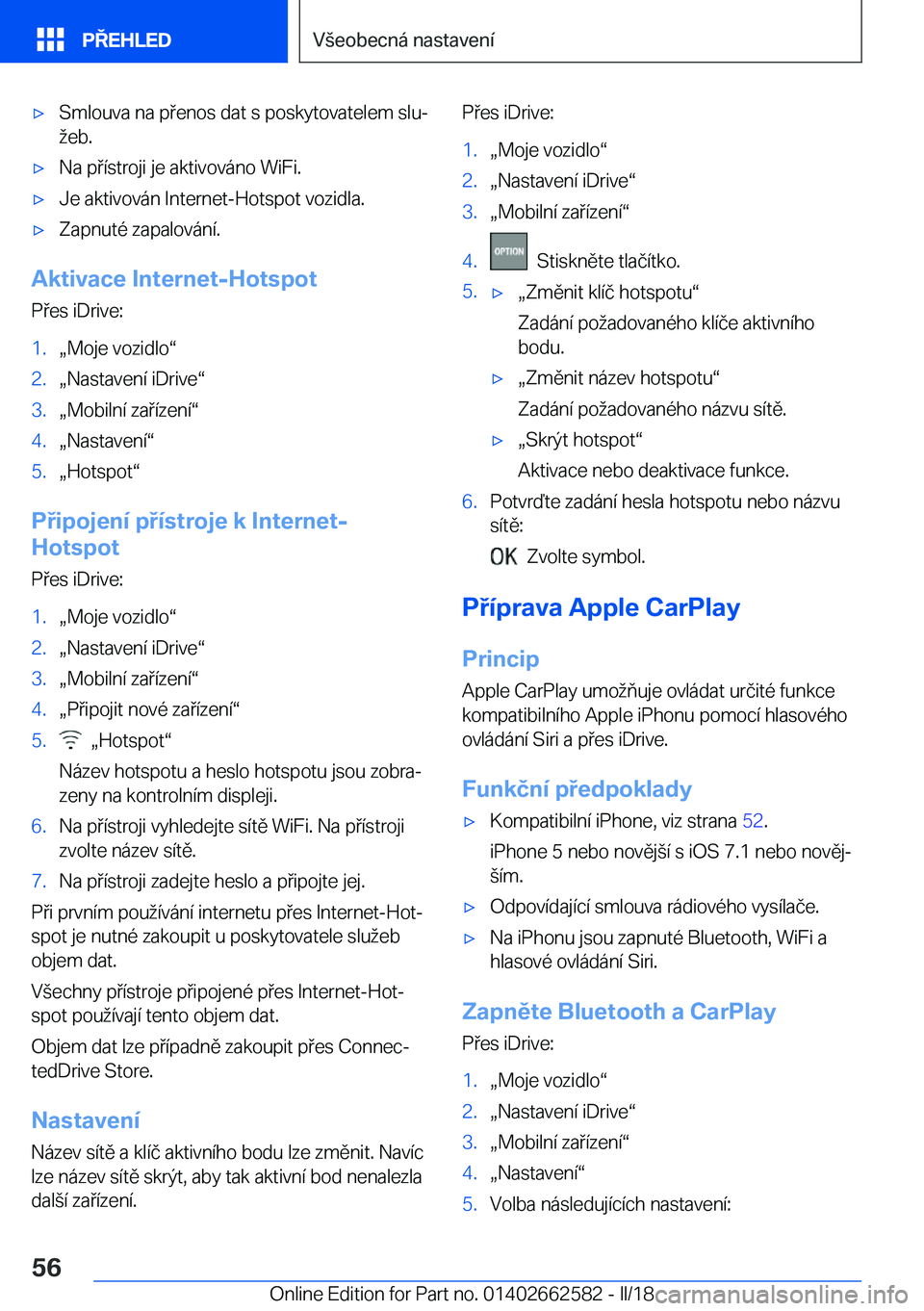 BMW M2 2018  Návod na použití (in Czech) 'x�S�m�l�o�u�v�a� �n�a� �p �e�n�o�s� �d�a�t� �s� �p�o�s�k�y�t�o�v�a�t�e�l�e�m� �s�l�uj
 �e�b�.'x�N�a� �p �