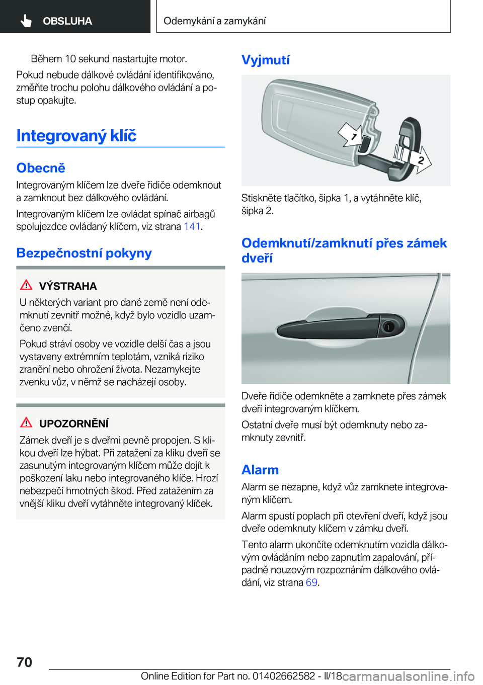 BMW M2 2018  Návod na použití (in Czech) �B�