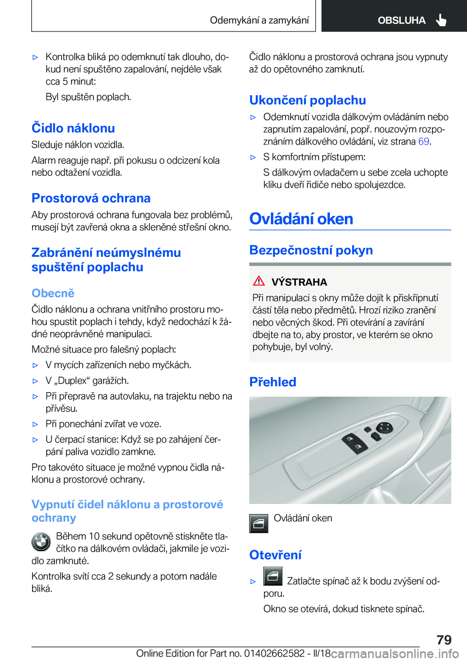 BMW M2 2018  Návod na použití (in Czech) 'x�K�o�n�t�r�o�l�k�a� �b�l�i�k�