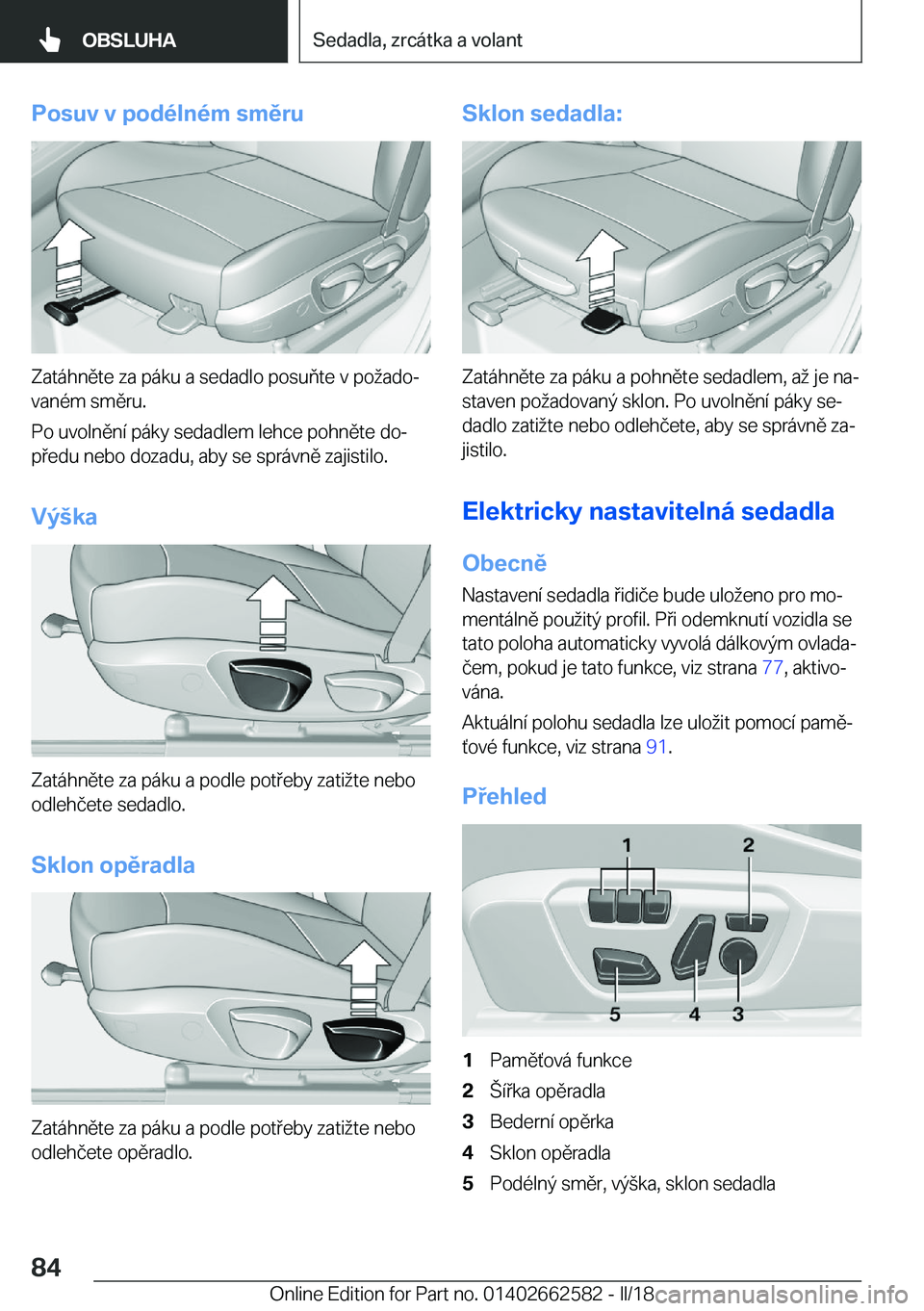 BMW M2 2018  Návod na použití (in Czech) �P�o�s�u�v��v��p�o�d�