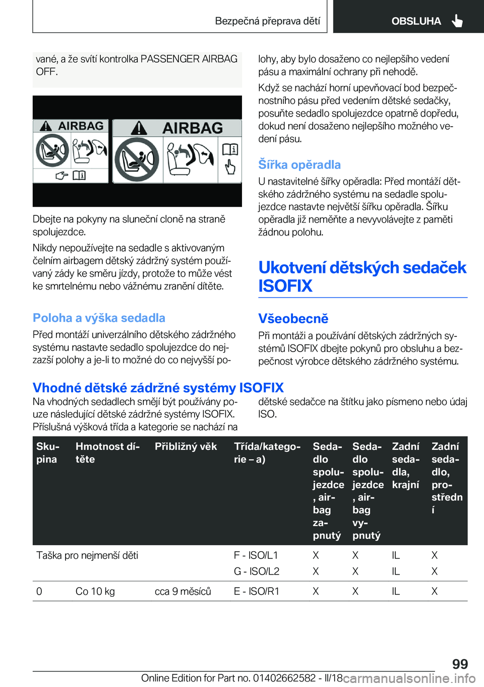 BMW M2 2018  Návod na použití (in Czech) �v�a�n�