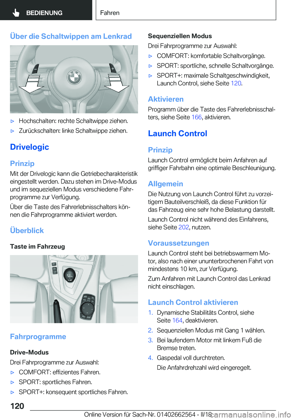 BMW M2 2018  Betriebsanleitungen (in German) �