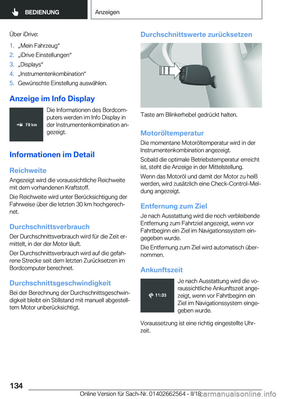 BMW M2 2018  Betriebsanleitungen (in German) �