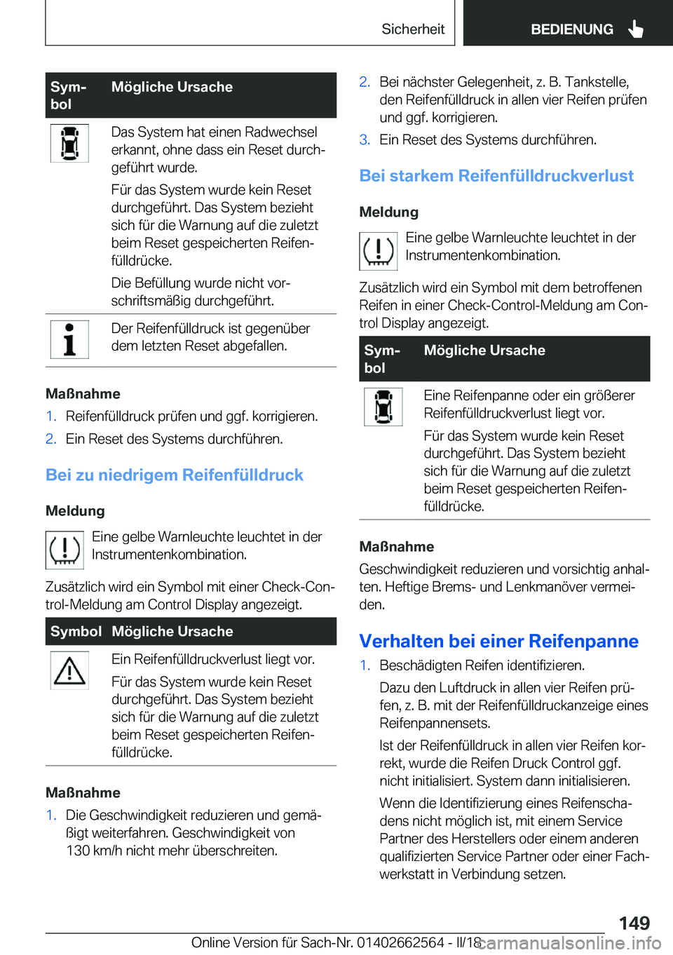 BMW M2 2018  Betriebsanleitungen (in German) �S�y�mj
�b�o�l�M�