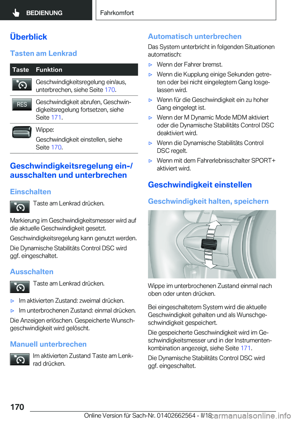 BMW M2 2018  Betriebsanleitungen (in German) �