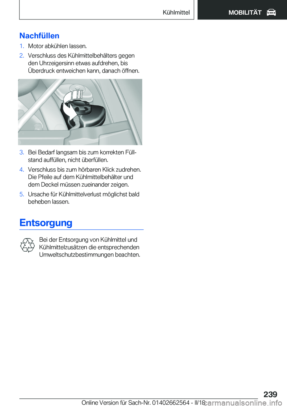 BMW M2 2018  Betriebsanleitungen (in German) �N�a�c�h�f�