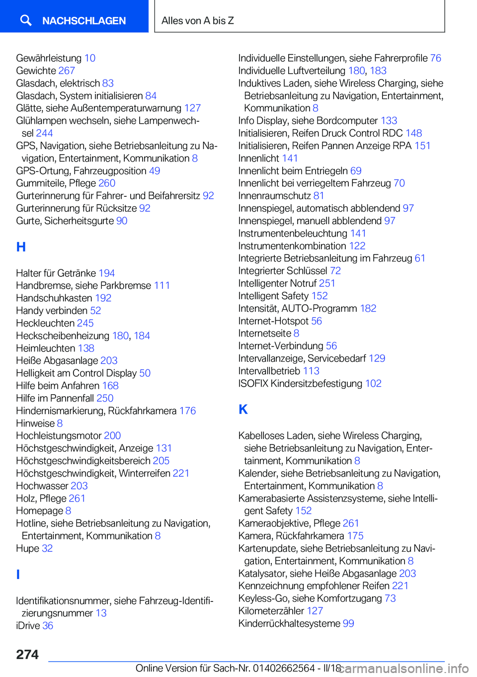 BMW M2 2018  Betriebsanleitungen (in German) �G�e�w�