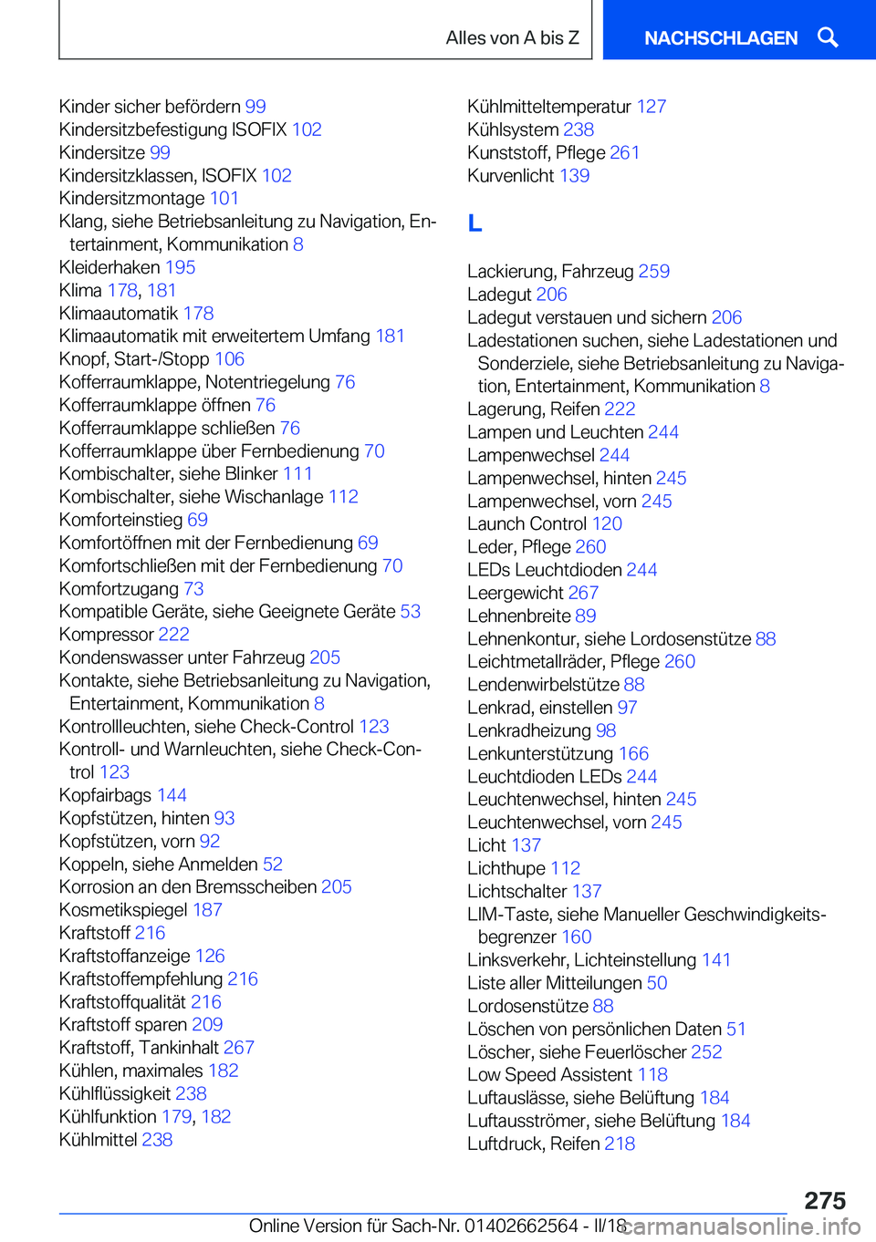 BMW M2 2018  Betriebsanleitungen (in German) �K�i�n�d�e�r� �s�i�c�h�e�r� �b�e�f�