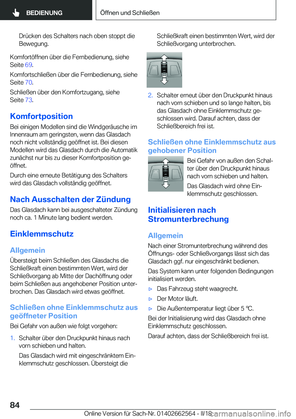 BMW M2 2018  Betriebsanleitungen (in German) �D�r�