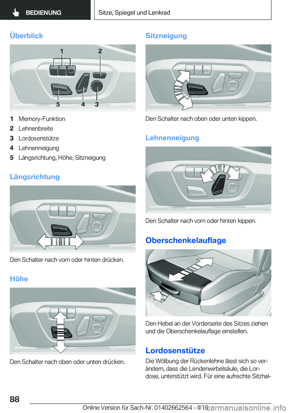 BMW M2 2018  Betriebsanleitungen (in German) �
