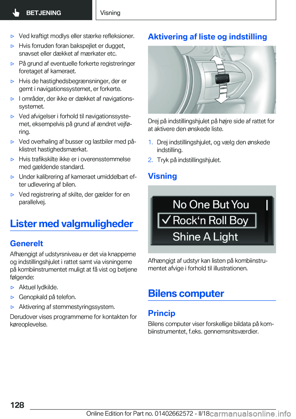 BMW M2 2018  InstruktionsbØger (in Danish) 'x�V�e�d� �k�r�a�f�t�i�g�t� �m�o�d�l�y�s� �e�l�l�e�r� �s�t�æ�r�k�e� �r�e�f�l�e�k�s�i�o�n�e�r�.'x�H�v�i�s� �f�o�r�r�u�d�e�n� �f�o�r�a�n� �b�a�k�s�p�e�j�l�e�t� �e�r� �d�u�g�g�e�t�,
�s�n�a�v�s�e