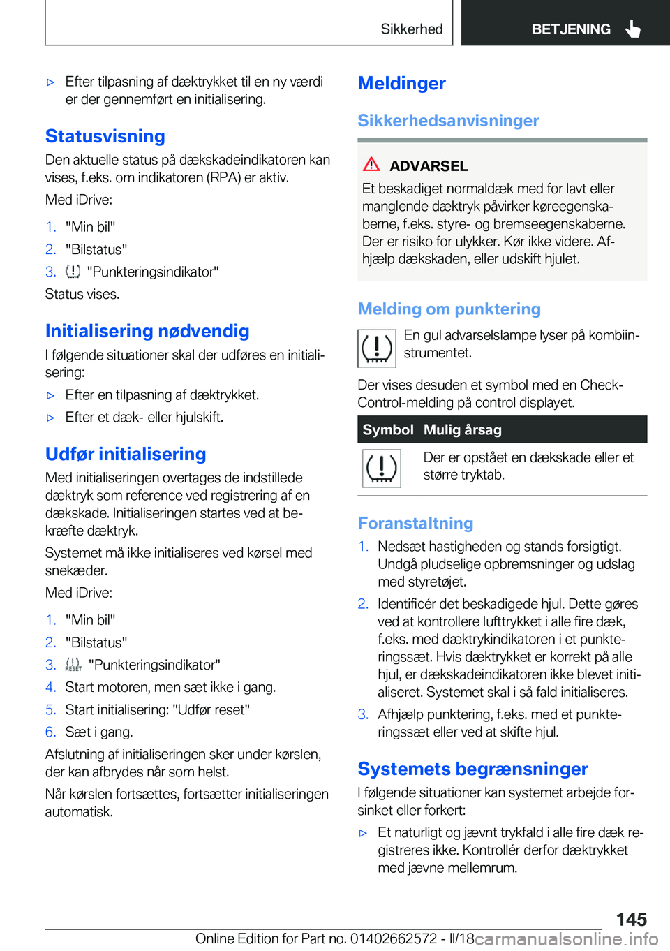 BMW M2 2018  InstruktionsbØger (in Danish) 'x�E�f�t�e�r� �t�i�l�p�a�s�n�i�n�g� �a�f� �d�æ�k�t�r�y�k�k�e�t� �t�i�l� �e�n� �n�y� �v�æ�r�d�i
�e�r� �d�e�r� �g�e�n�n�e�m�f�