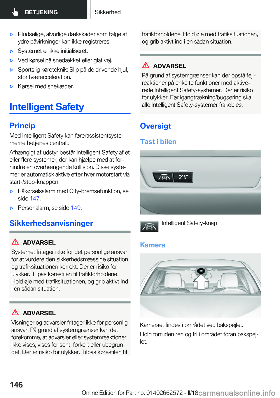 BMW M2 2018  InstruktionsbØger (in Danish) 'x�P�l�u�d�s�e�l�i�g�e�,� �a�l�v�o�r�l�i�g�e� �d�æ�k�s�k�a�d�e�r� �s�o�m� �f�