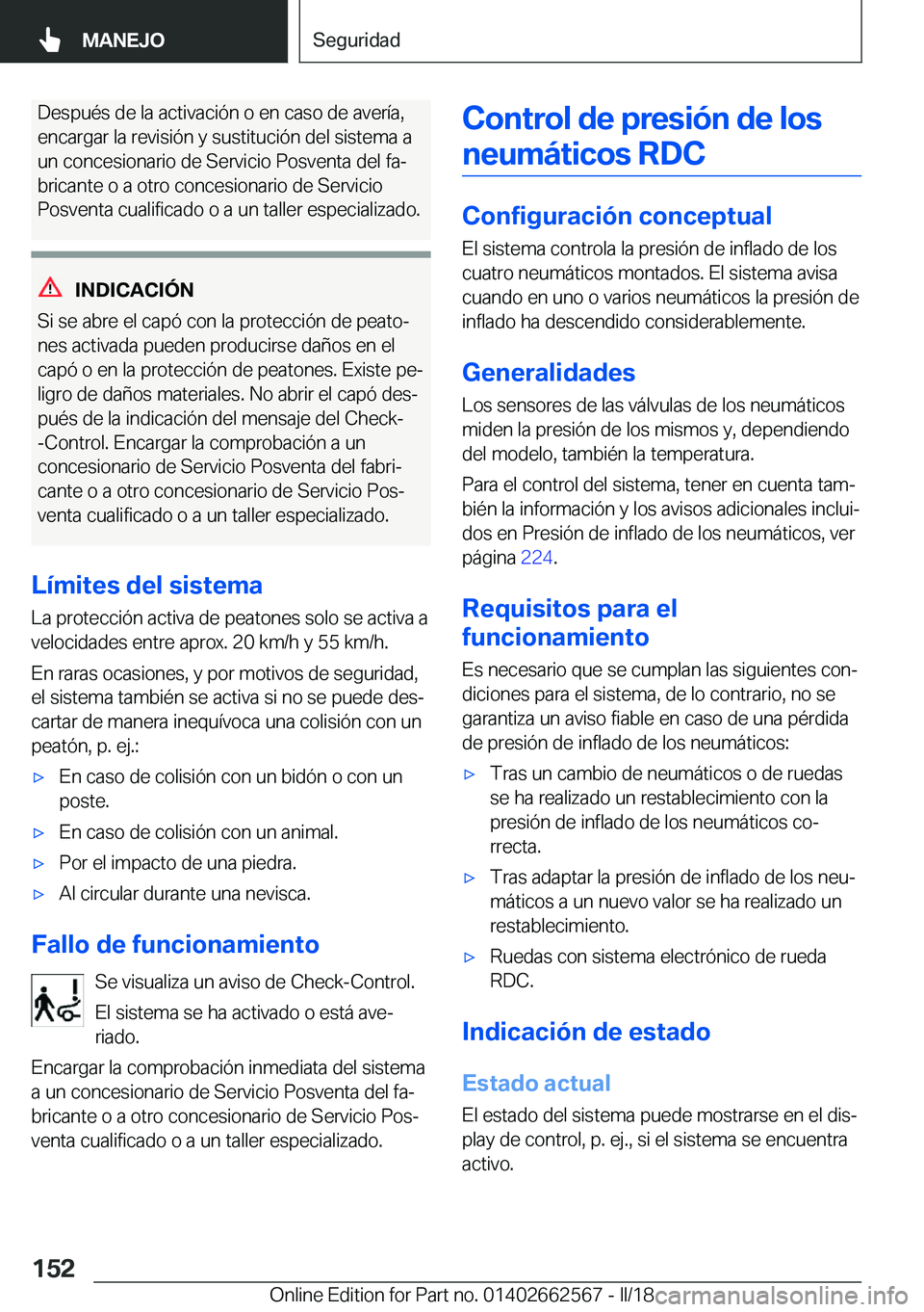 BMW M2 2018  Manuales de Empleo (in Spanish) �D�e�s�p�u�