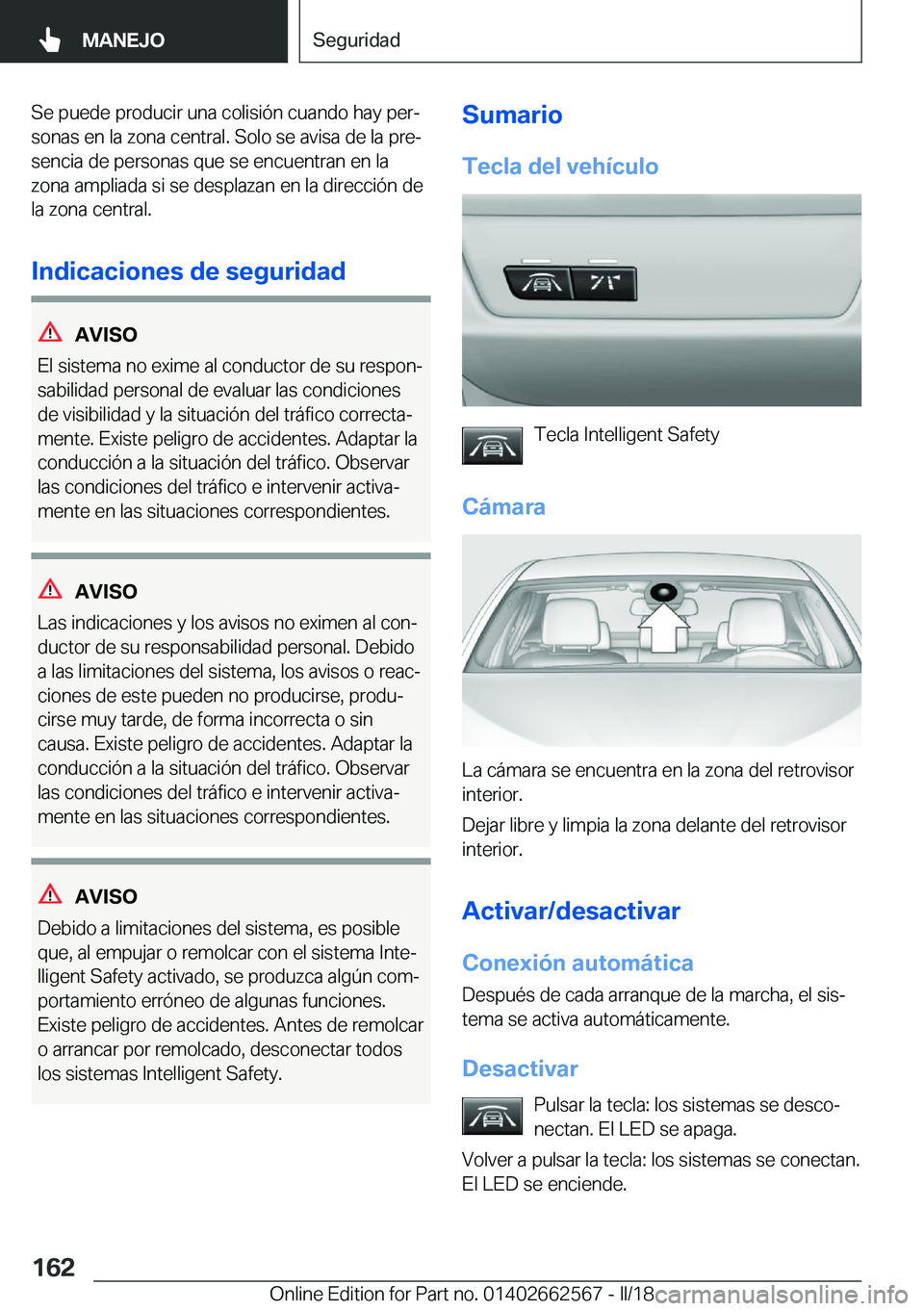 BMW M2 2018  Manuales de Empleo (in Spanish) �S�e� �p�u�e�d�e� �p�r�o�d�u�c�i�r� �u�n�a� �c�o�l�i�s�i�