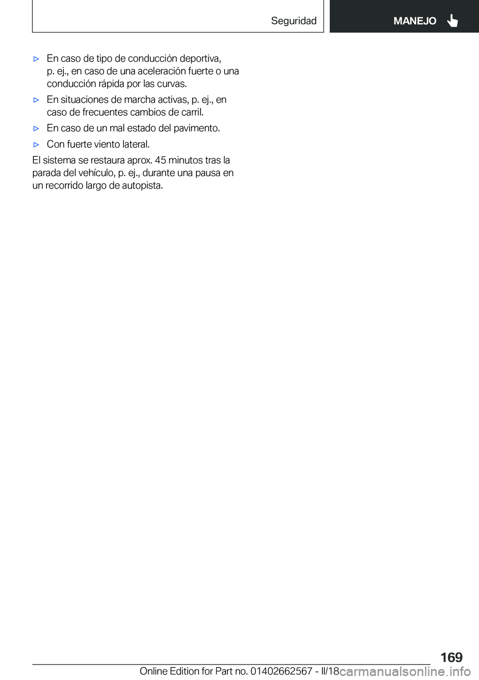 BMW M2 2018  Manuales de Empleo (in Spanish) x�E�n� �c�a�s�o� �d�e� �t�i�p�o� �d�e� �c�o�n�d�u�c�c�i�