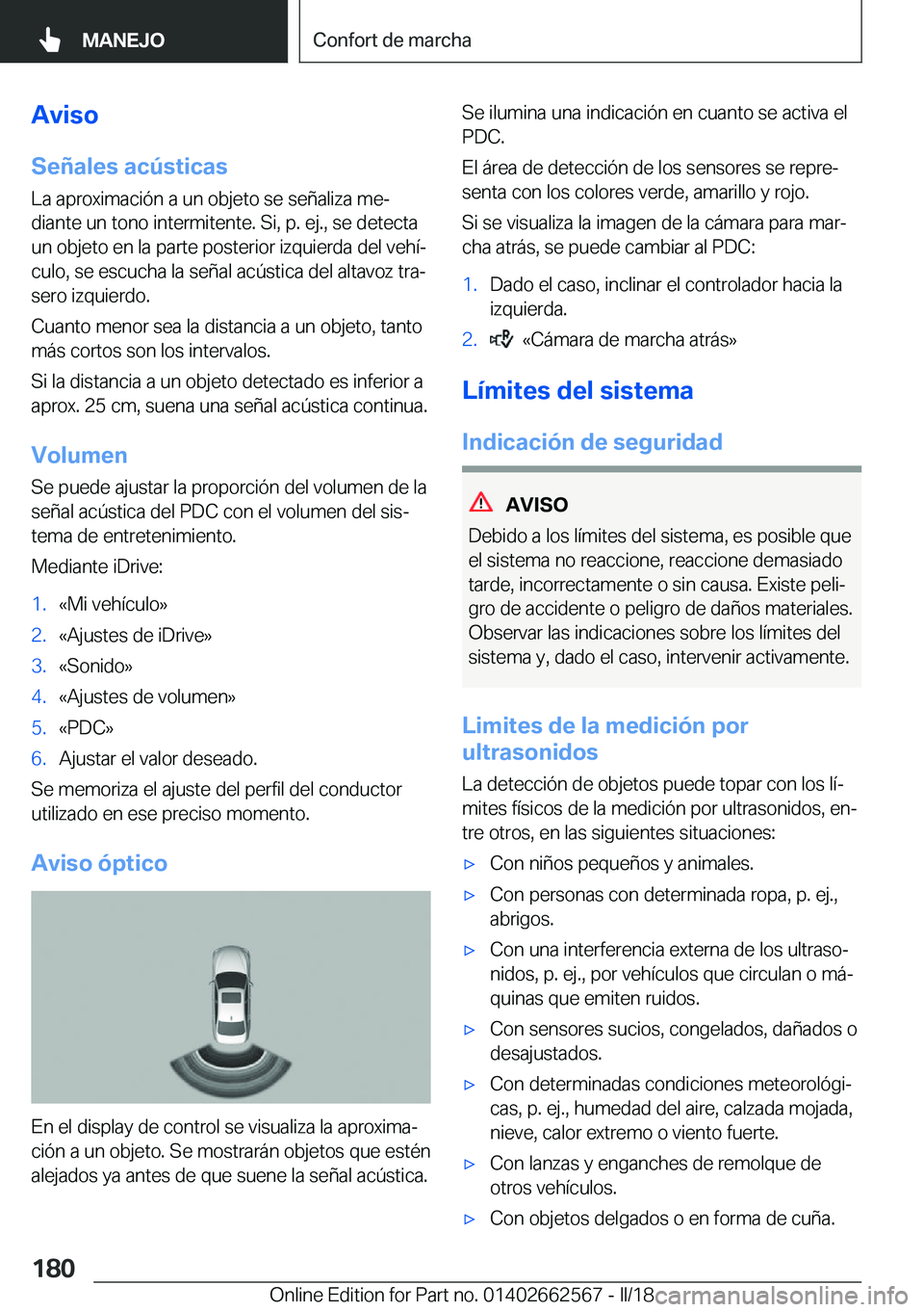 BMW M2 2018  Manuales de Empleo (in Spanish) �A�v�i�s�o�S�e�