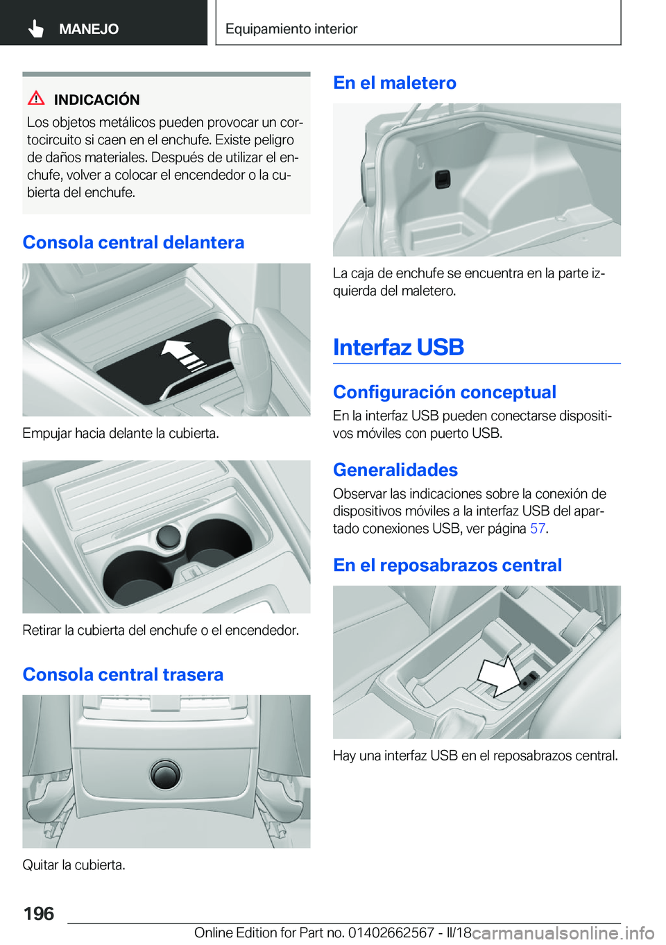 BMW M2 2018  Manuales de Empleo (in Spanish) �I�N�D�I�C�A�C�I�